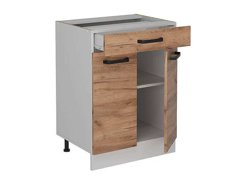 Mueble bajo de cocina roble dorado 60x46x81.6 r-line