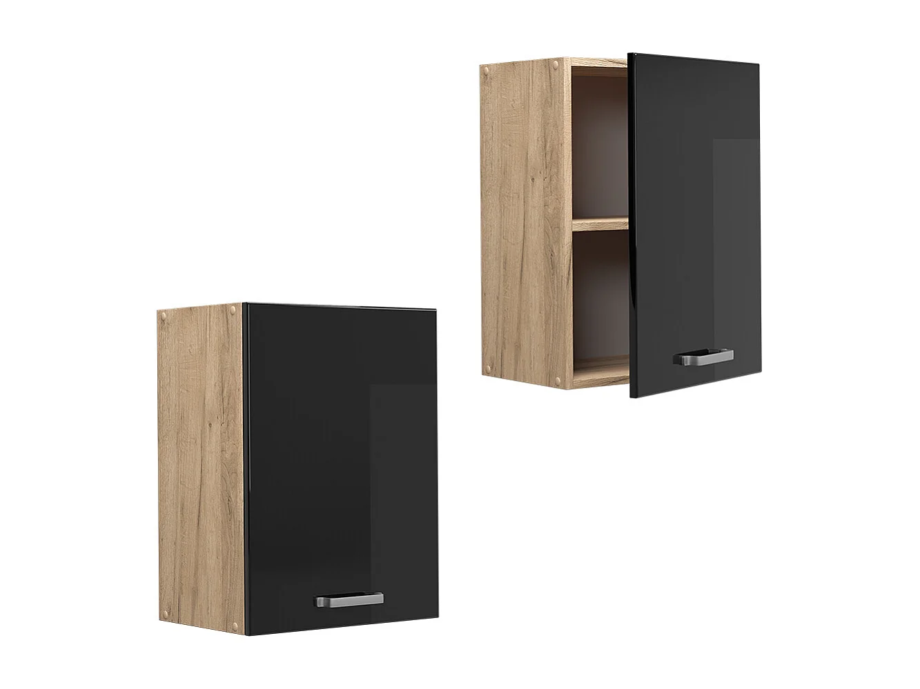 Armario colgante negro brillo intenso 45x31x60 r-line