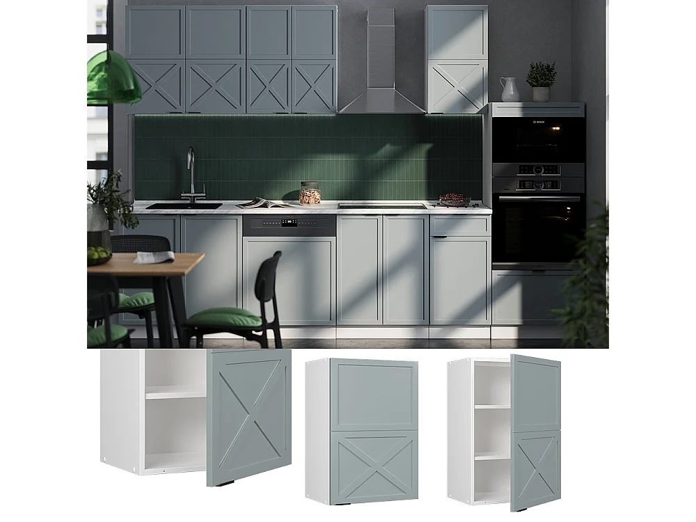 Hangkast licht blauw-grijs 50x34.1x72 fame-line