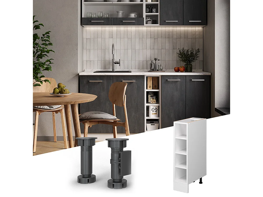 Prateleira de cozinha branco 20x60x81.6 r-line