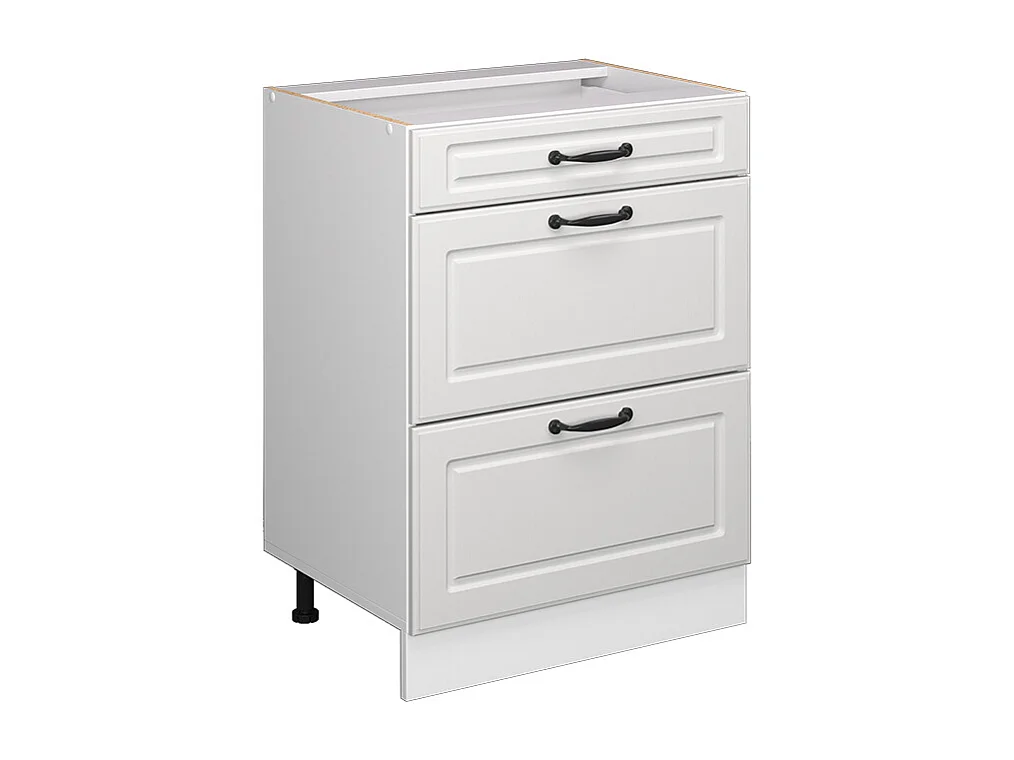 Mueble bajo de cocina blanco casa de campo 60x46x81.6 r-line