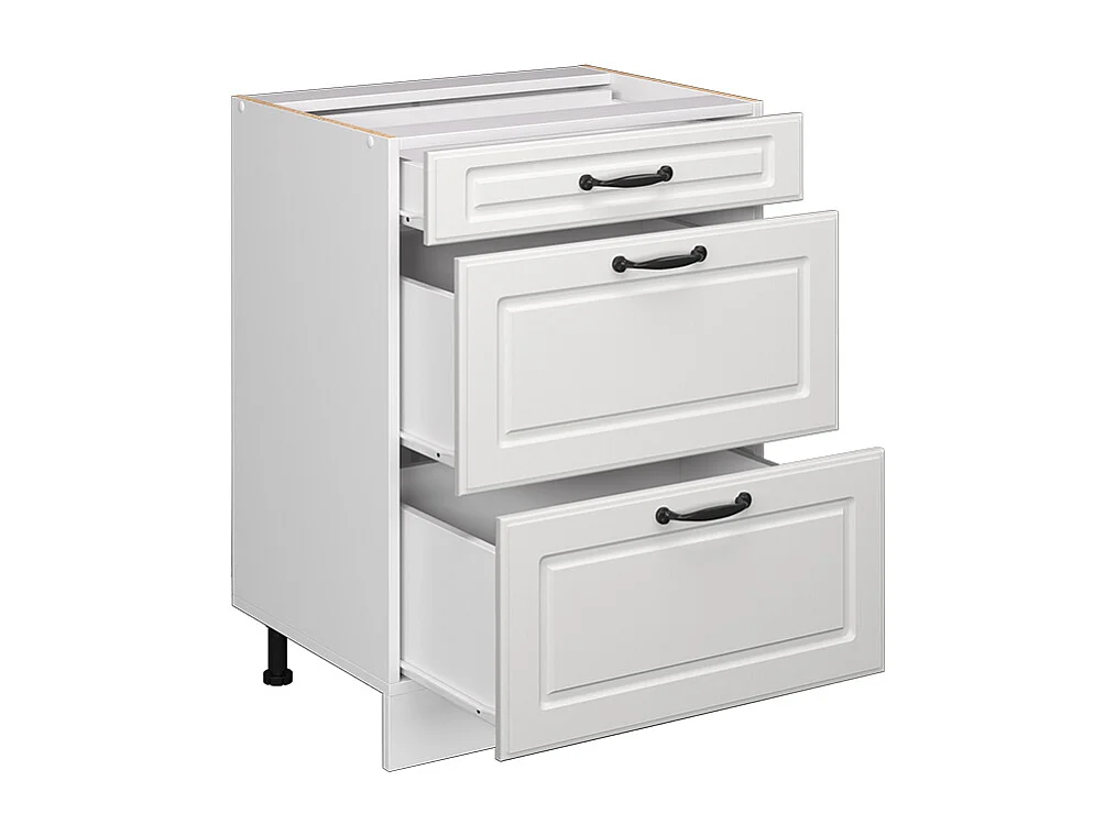 Mueble bajo de cocina blanco casa de campo 60x46x81.6 r-line