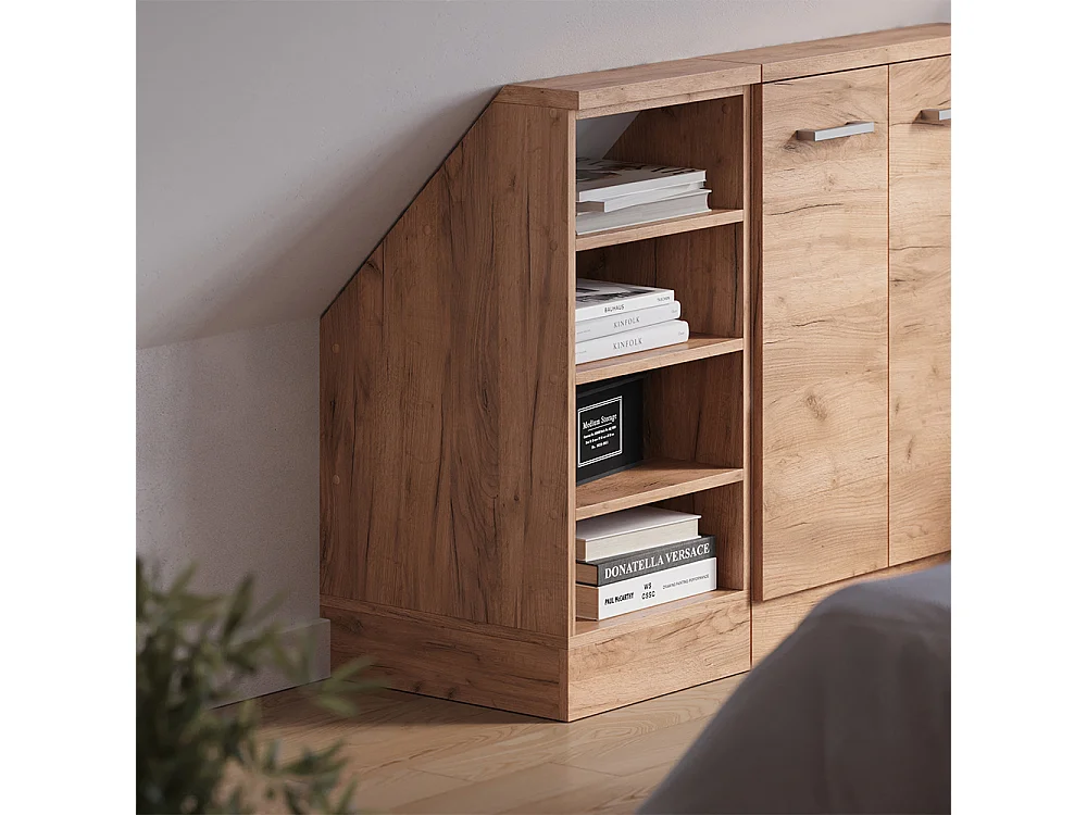 Meuble sous pente chêne de force doré 40x46x81.6 r-line