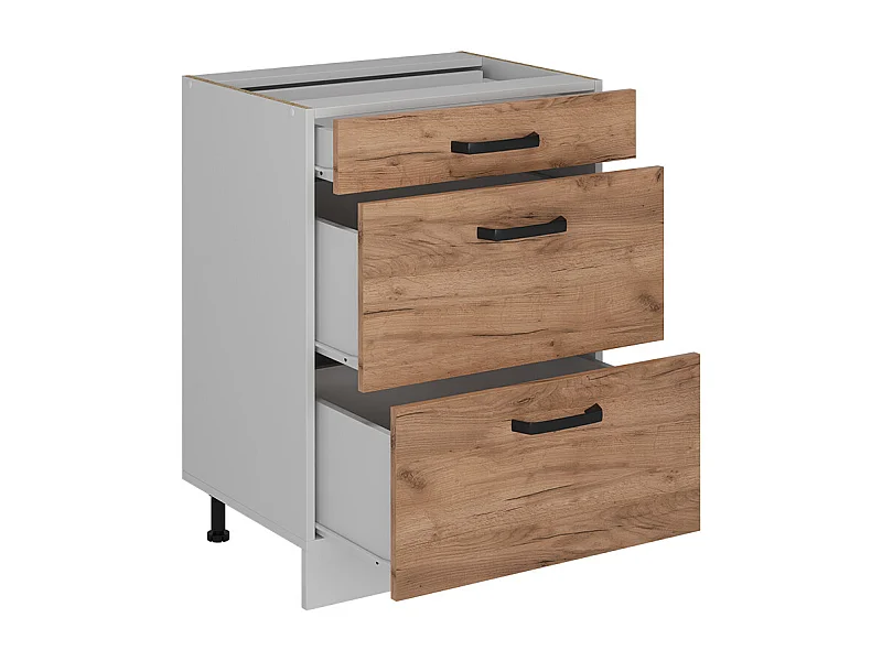 Küchenunterschrank goldkraft eiche 60x46x81.6 r-line