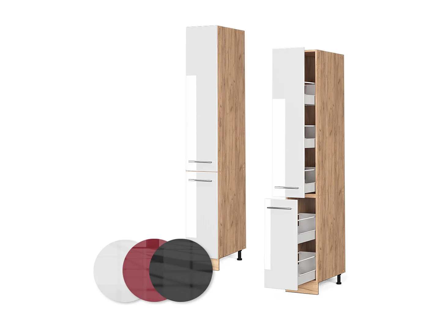 Armario de farmacia blanco alto brillo 30x58x206.8 fame-line