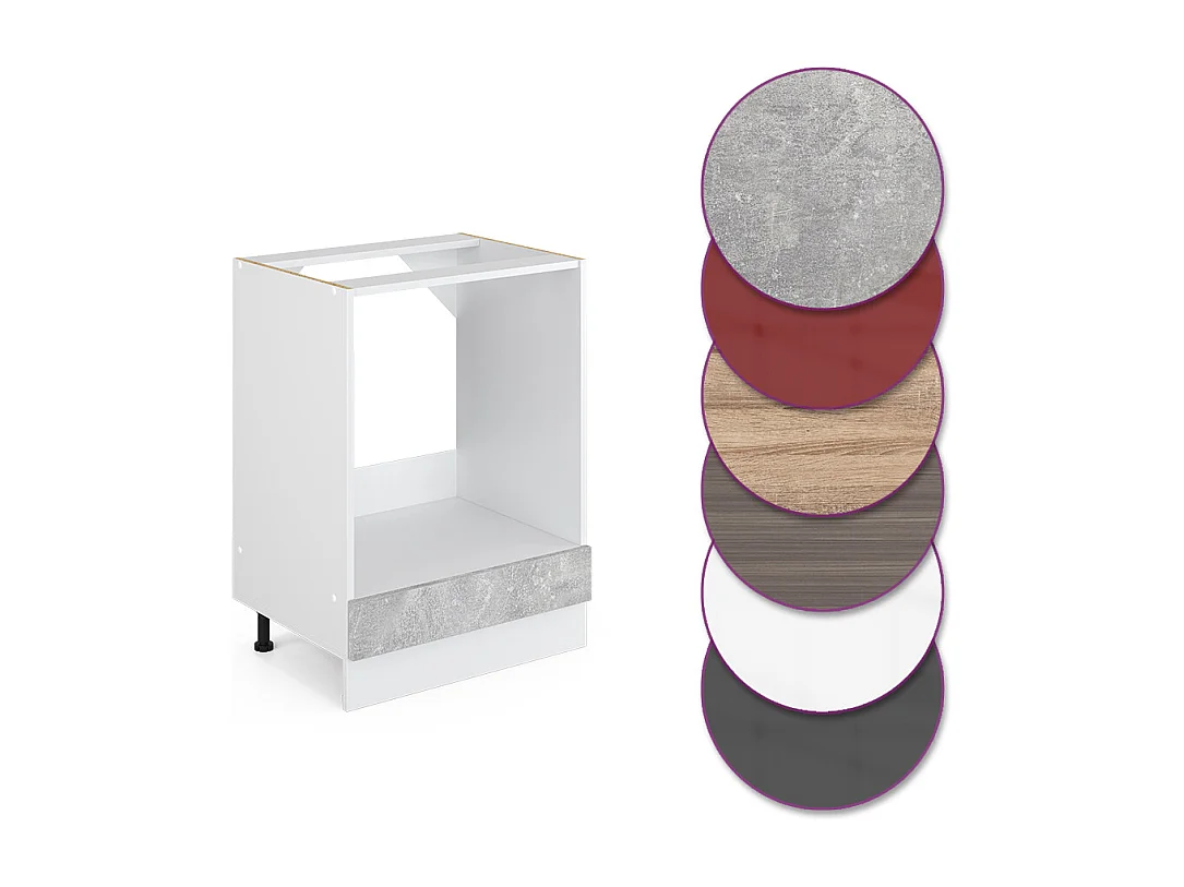 Armario para horno empotrado hormigón 60x60x81.6 r-line