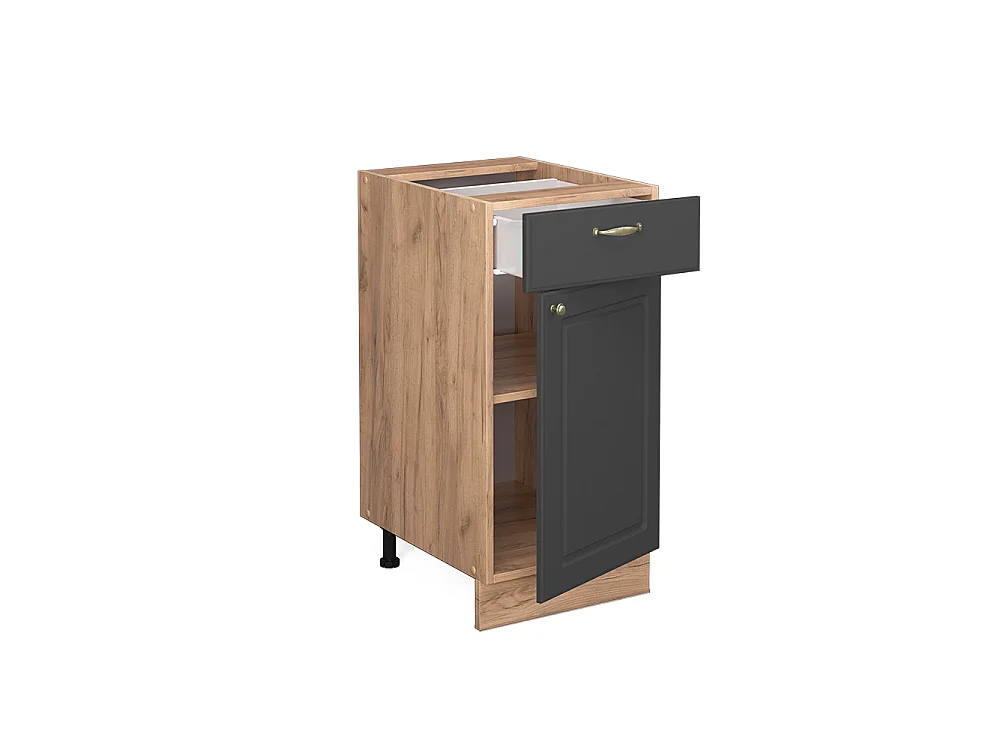 Meuble cuisine anthracite-or 40x51.6x82 fame-line