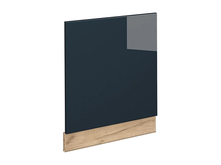 Façade bleu foncé brillant 60x1.6x67.4 fame-line