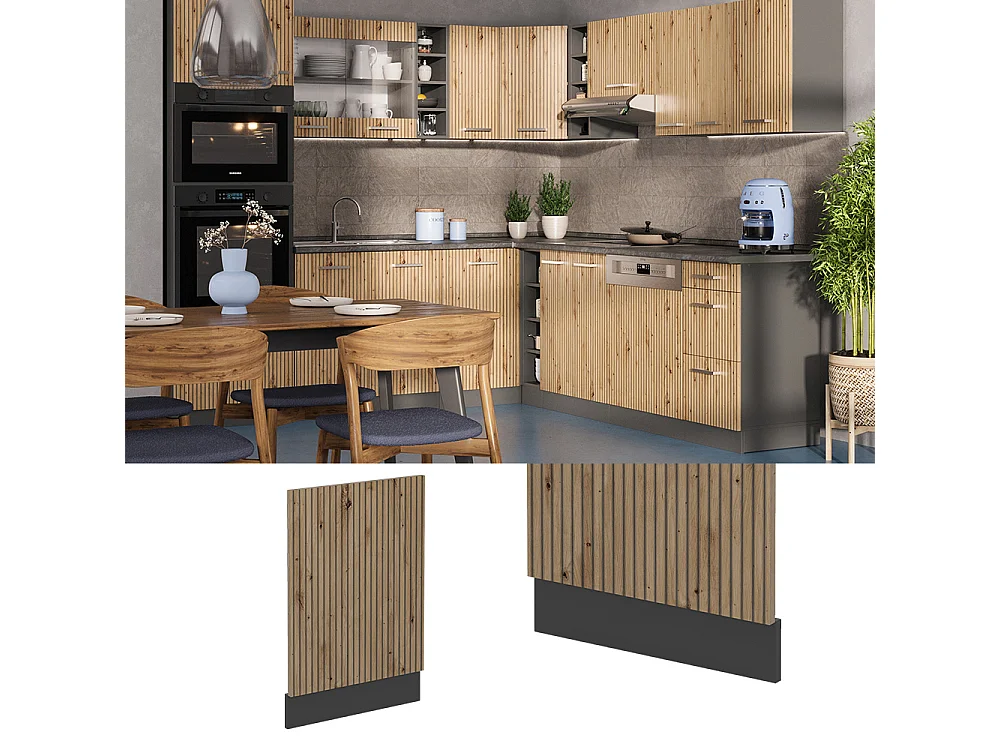 Panel frontal roble artesanal 45x1.6x57.2 r-line