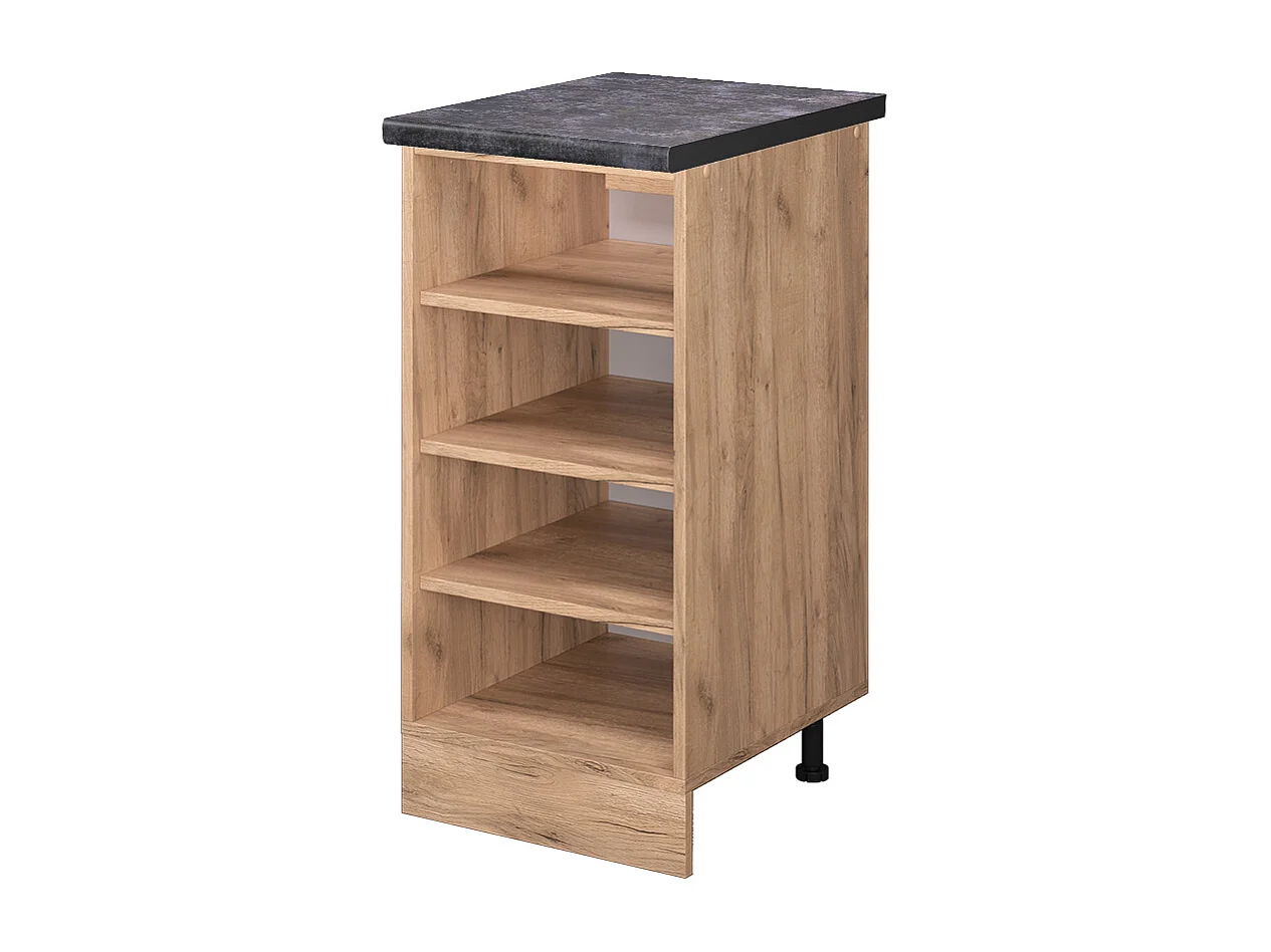 Etagère de cuisine chêne de force doré 40x60x81.6 r-line