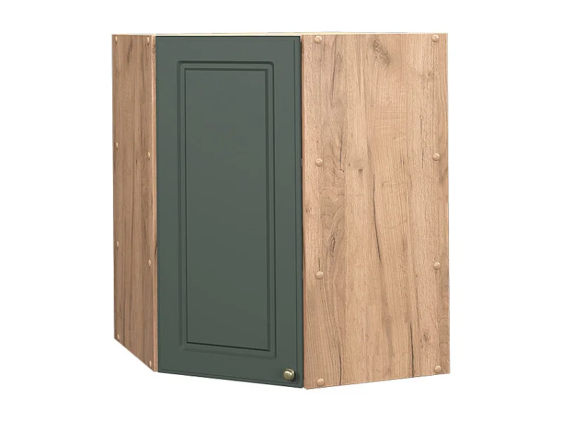 Armario colgante de esquina verde dorado casa de campo 57x34.1x72 fame-line