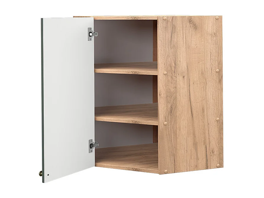 Mobile angolare da cucina verde-oro country house 57x34.1x72 fame-line