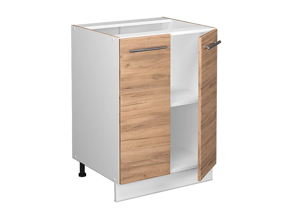 Mueble bajo de cocina roble dorado 60x51.6x82 fame-line