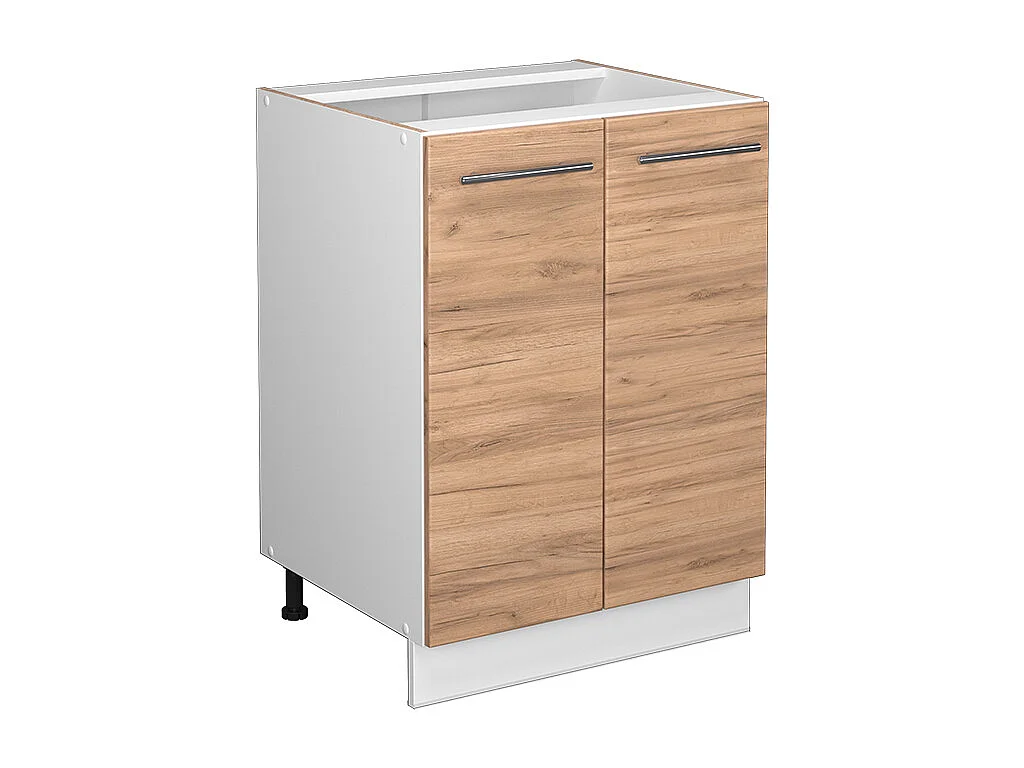 Meuble bas de cuisine chêne de force doré 60x51.6x82 fame-line