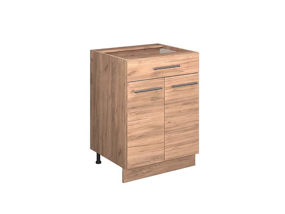 Meuble cuisine chêne de force doré 60x60x82 fame-line