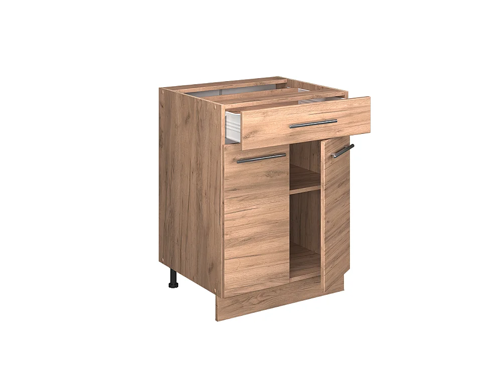 Meuble cuisine chêne de force doré 60x60x82 fame-line