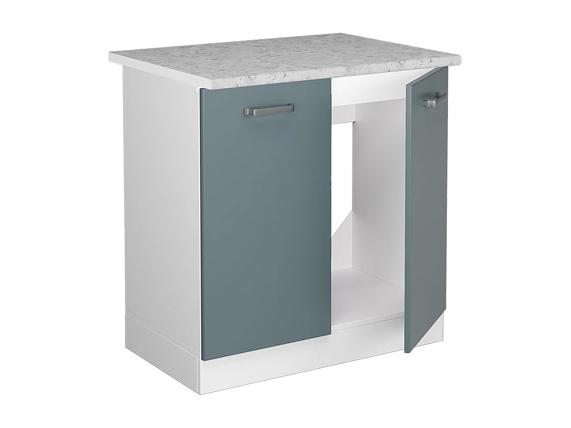 Mobile lavello cucina grigio-blu 80x60x81.6 r-line