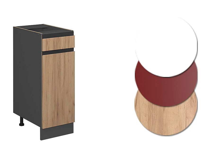 Meuble cuisine chêne de force doré 30x46x81.6 r-line