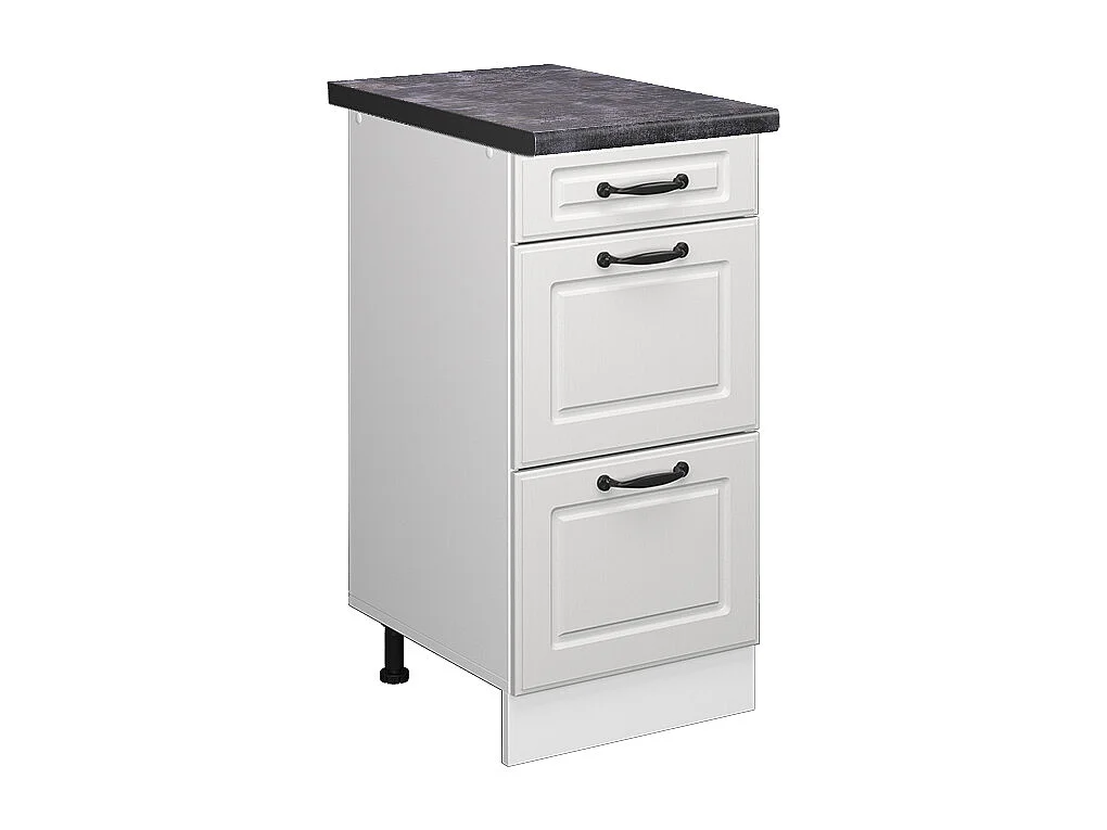 Mobiletto base per cucina bianco casa di campagna 40x60x81.6 r-line