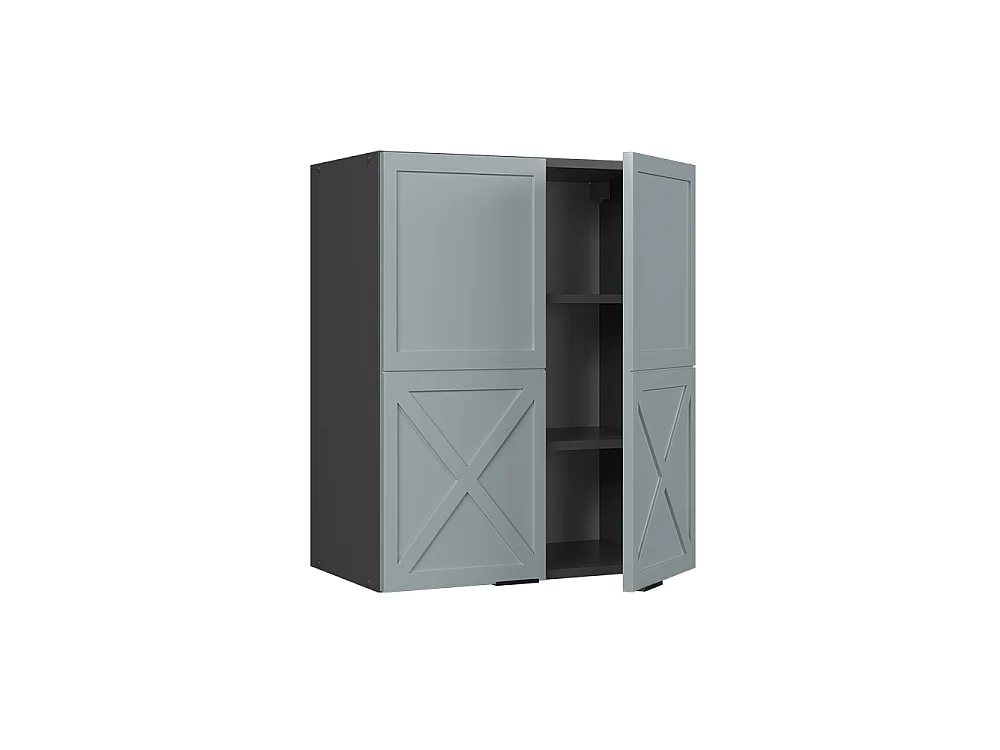 Hängeschrank hellblau-grau 60x34.1x72 fame-line