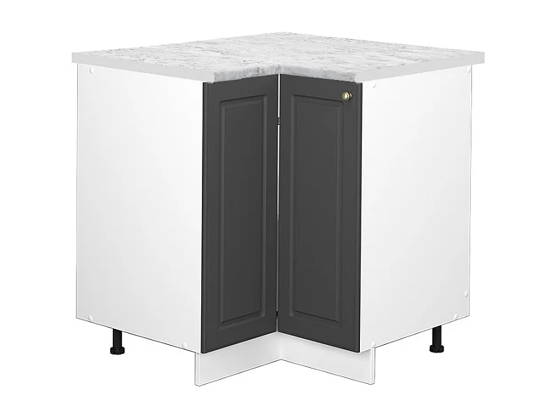 Armario de esquina antracita-oro 80.5x60x82 fame-line