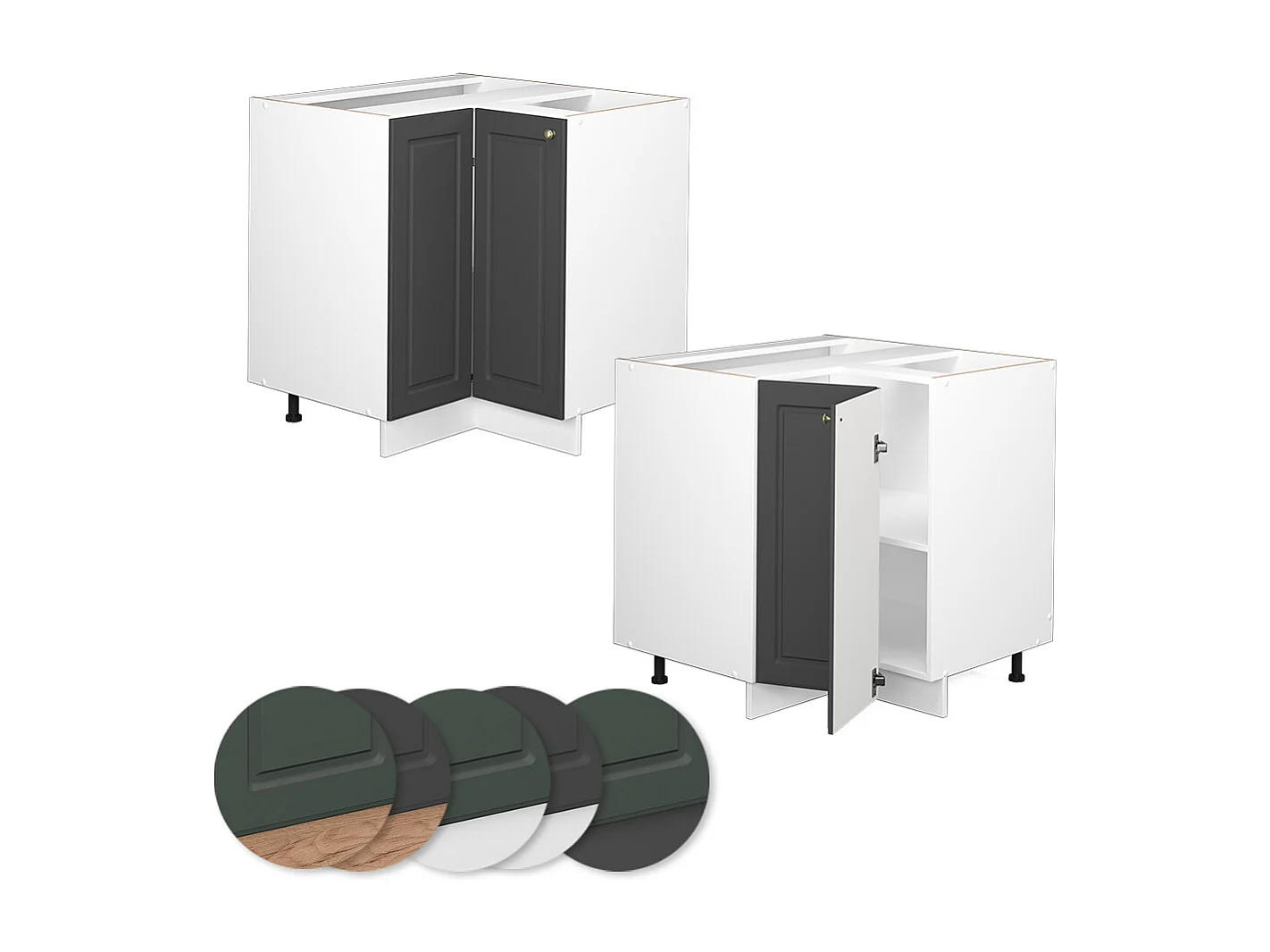 Meuble dangle anthracite-or 80.5x60x82 fame-line