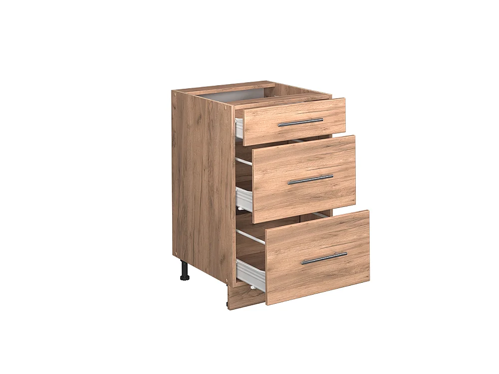 Mueble bajo de cocina roble dorado 50x51.6x82 fame-line
