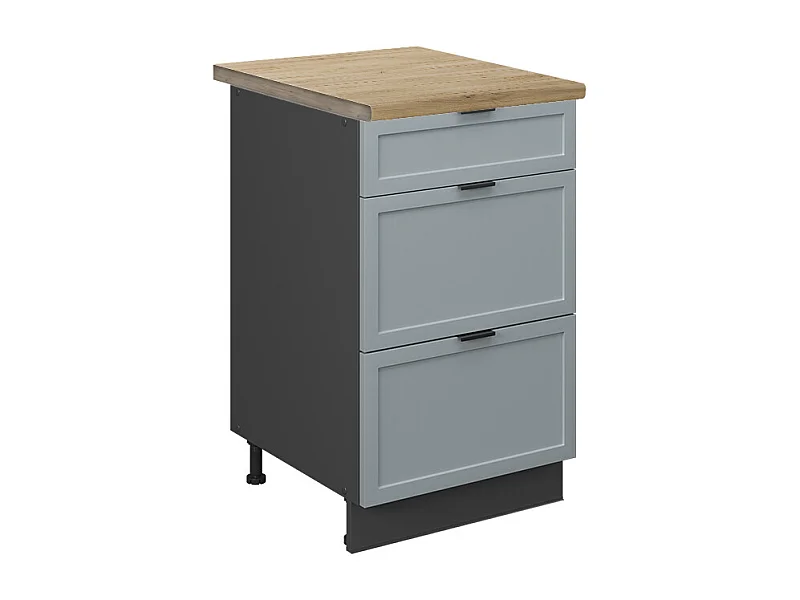 Szafka dolna do kuchni jasnoniebiesko-szary 50x60x82 fame-line