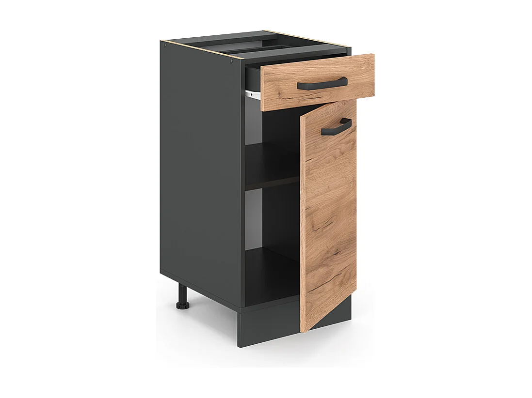 Mobiletto base per cucina quercia dorata 40x60x81.6 r-line