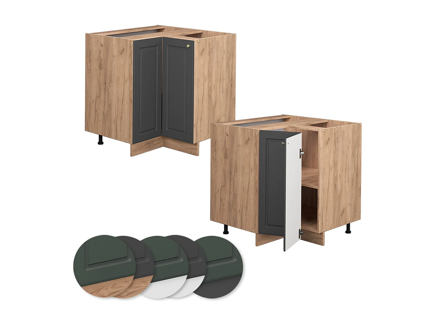 Meuble dangle anthracite-or 80.5x60x82 fame-line