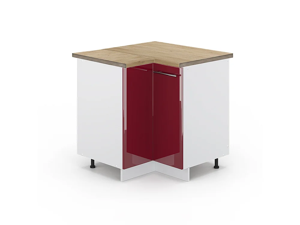 Meuble dangle rouge bordeaux haute brillance 80.5x60x82 fame-line