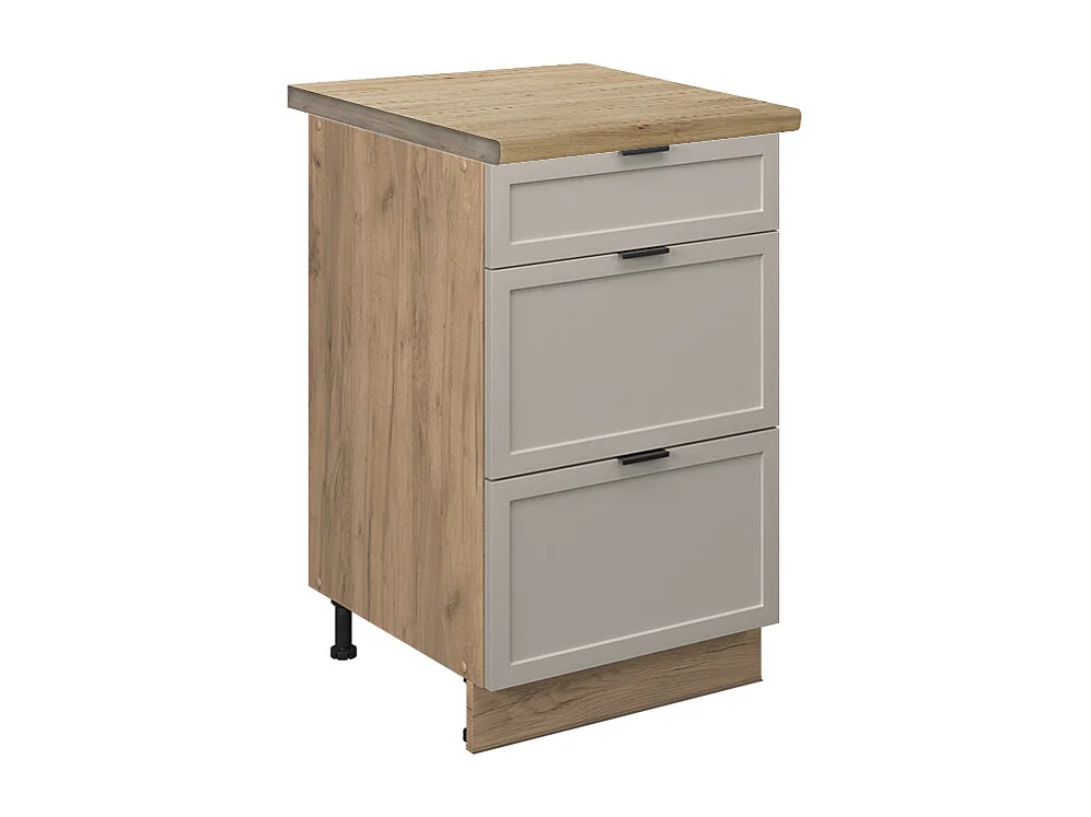 Meuble cuisine grisbeige 50x60x82 fame-line