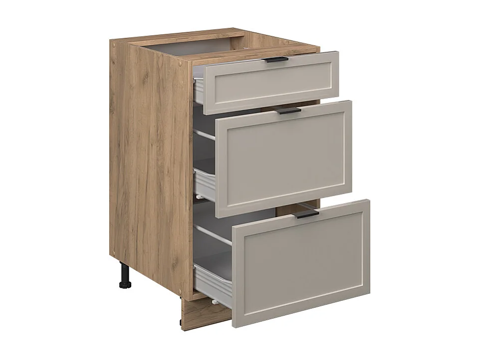 Meuble cuisine grisbeige 50x60x82 fame-line