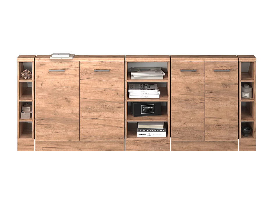 Meuble sous pente chêne de force doré 210x46x81.6 r-line