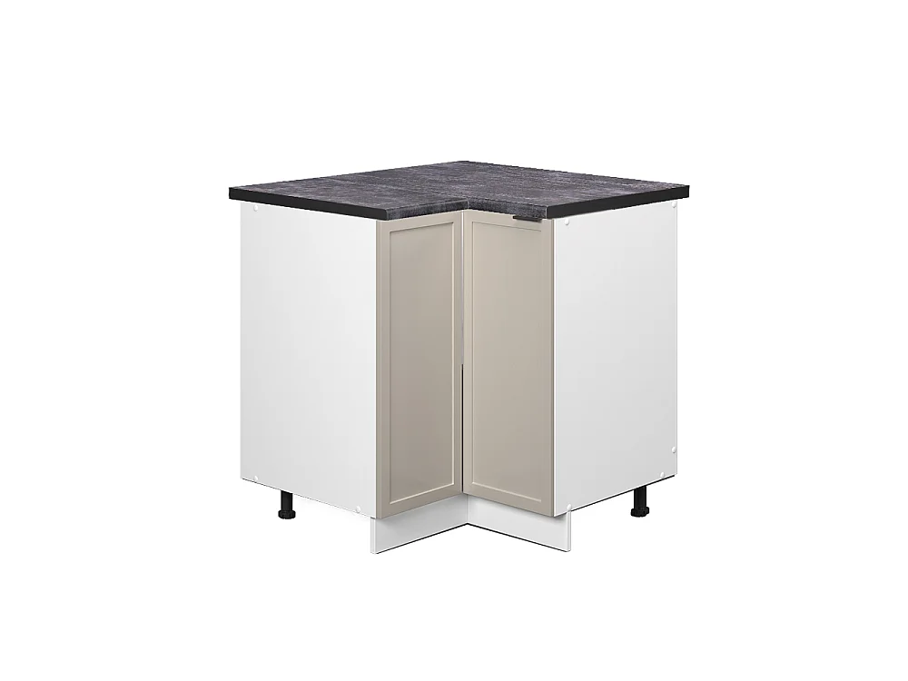 Hörnunderskåp gråbeige 80.5x60x82 fame-line