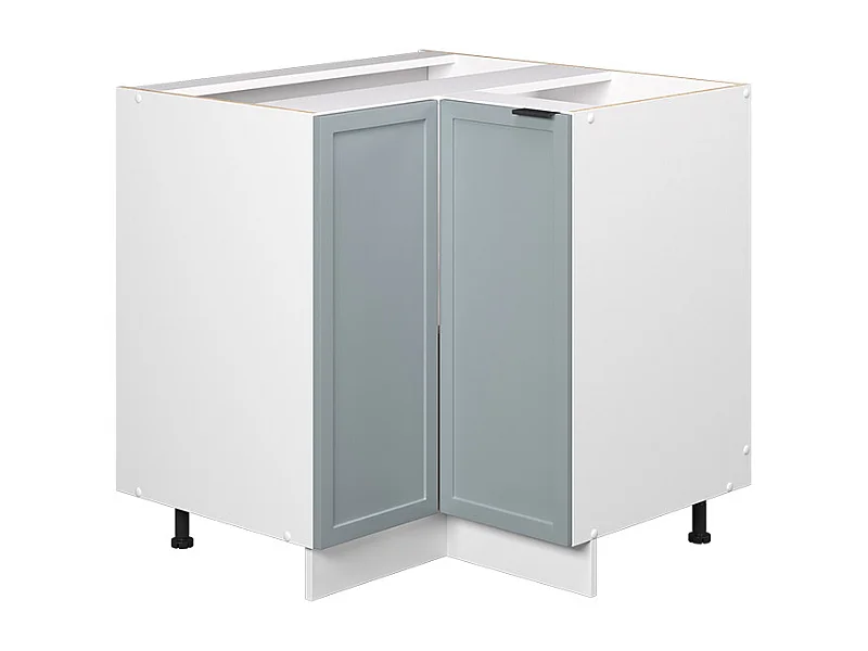 Eckunterschrank hellblau-grau 80.5x51.6x82 fame-line