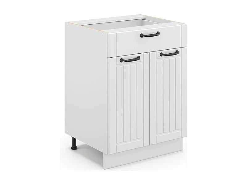 Meuble cuisine blanc campagne 60x51.6x82 fame-line