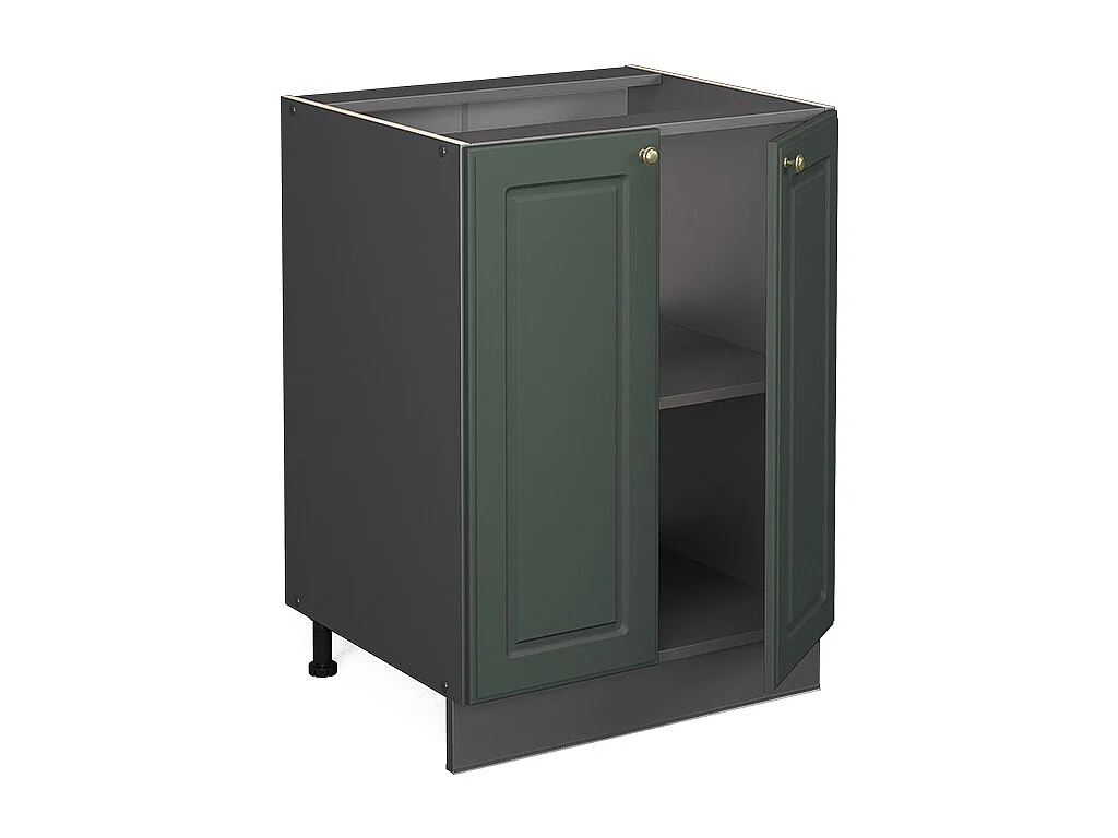 Mobiletto base cucina verde-oro country house 60x51.6x82 fame-line