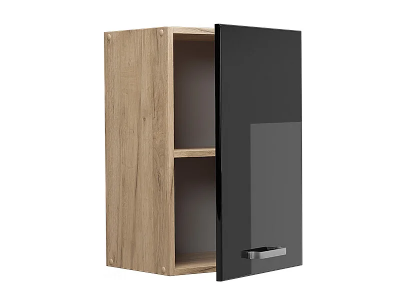 Armario colgante negro brillo intenso 40x31x60 r-line