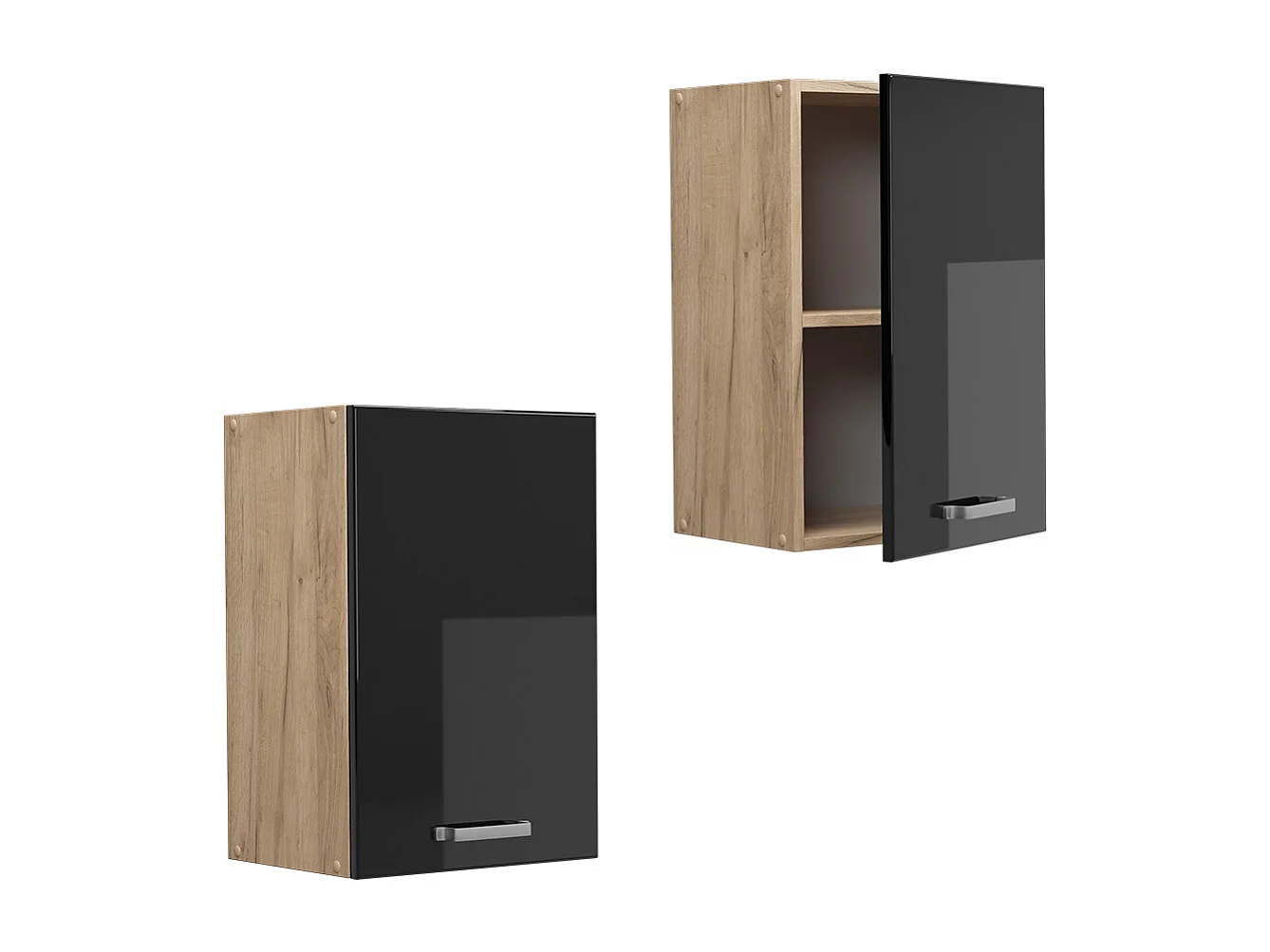 Armario colgante negro brillo intenso 40x31x60 r-line