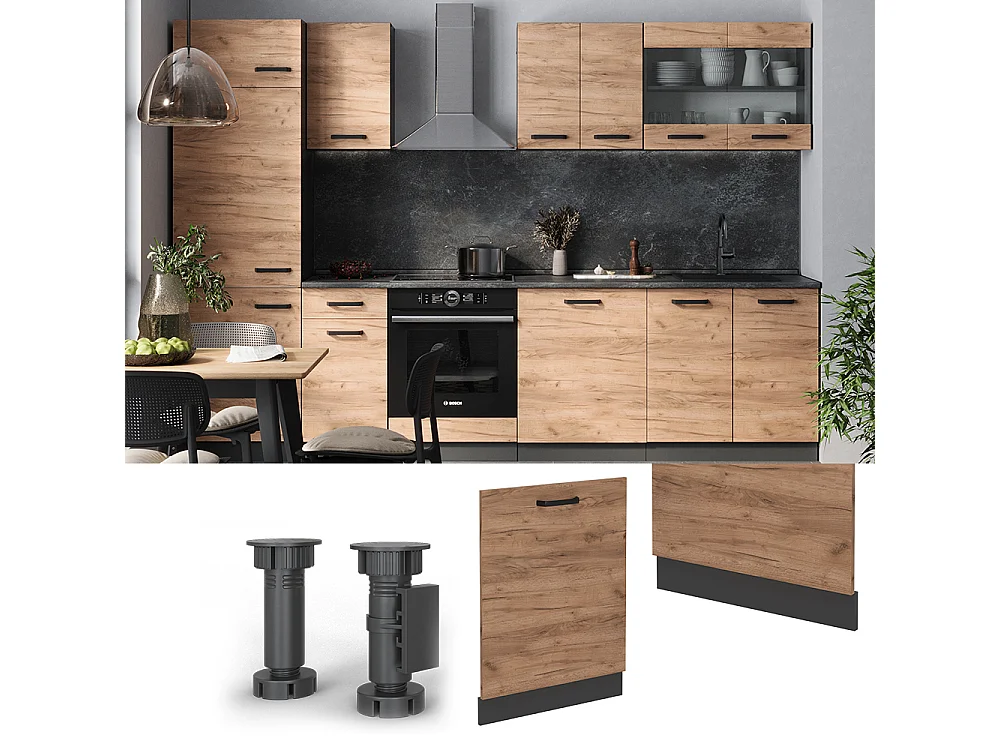 Pannello frontale quercia dorata 60x1.6x81.8 r-line