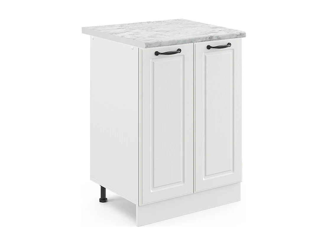 Meuble bas de cuisine blanc campagne 60x60x81.6 r-line