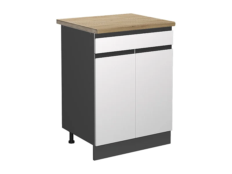 Meuble cuisine blanc 60x60x81.6 r-line