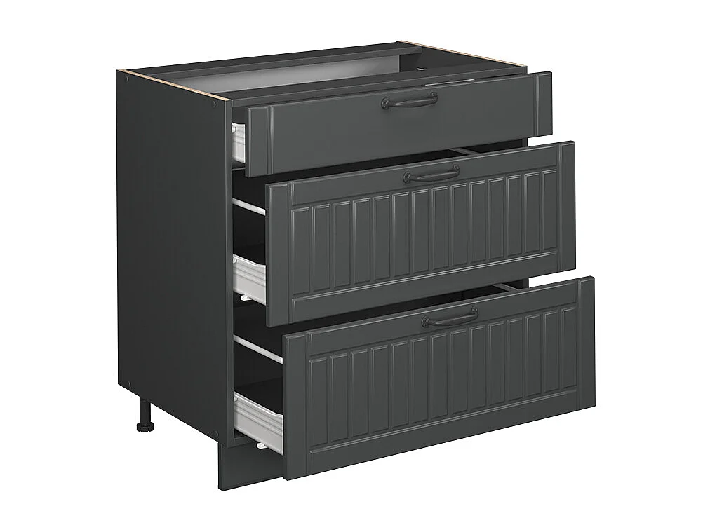 Keukenonderkast donkergrijs 80x60x82 fame-line