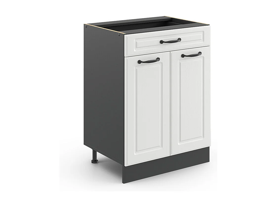 Meuble cuisine blanc campagne 60x46x81.6 r-line