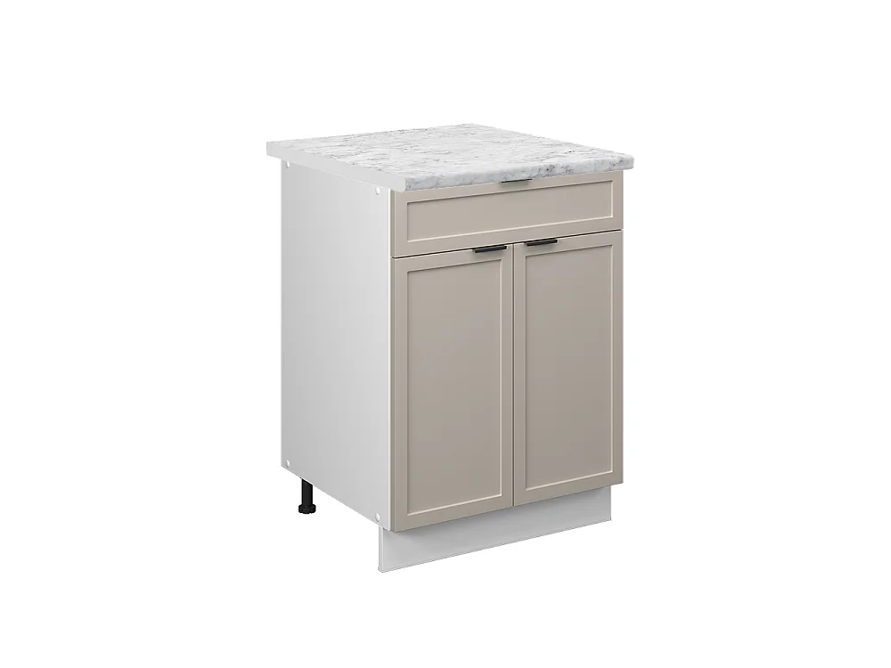 Mobiletto base per cucina grigiobeige 60x60x82 fame-line