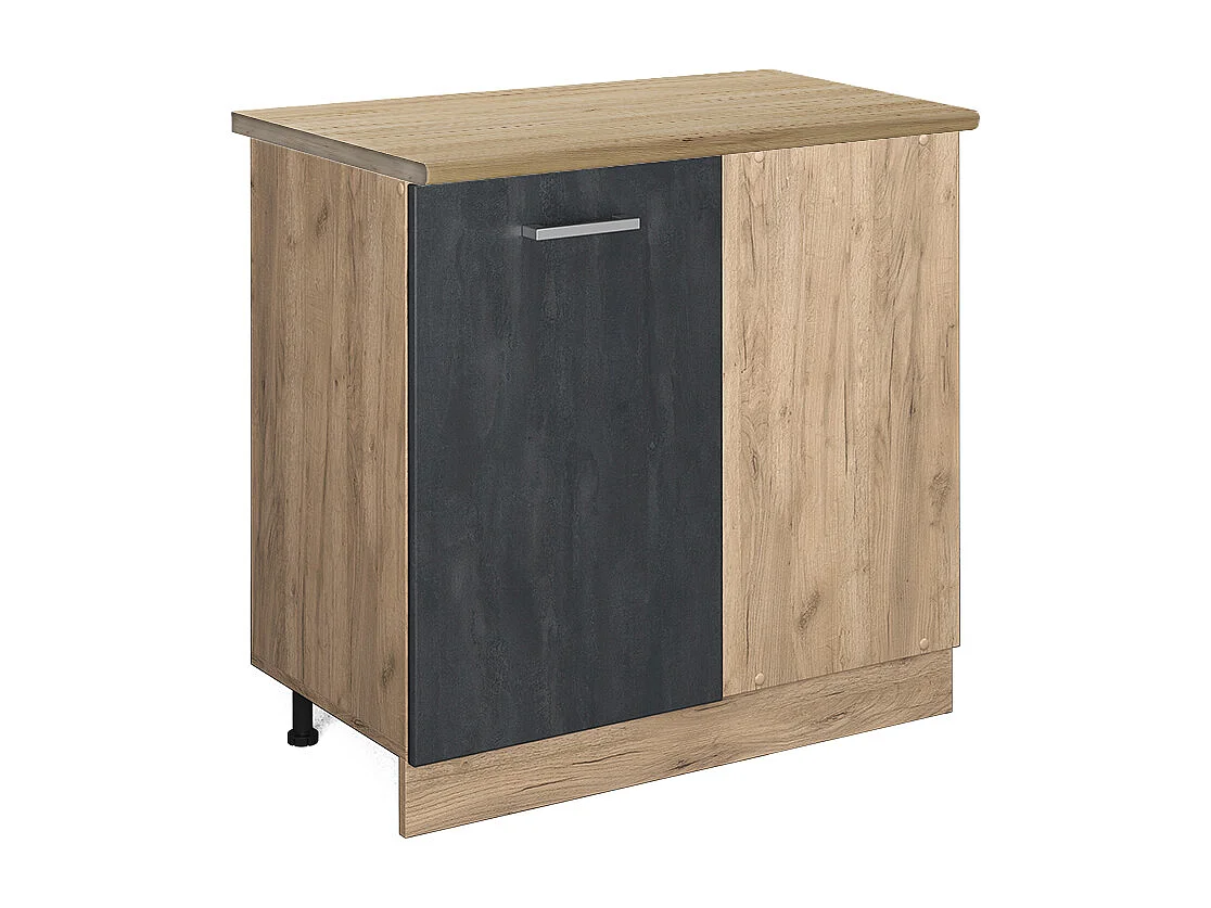 Meuble dangle béton noir 86x60x81.6 r-line