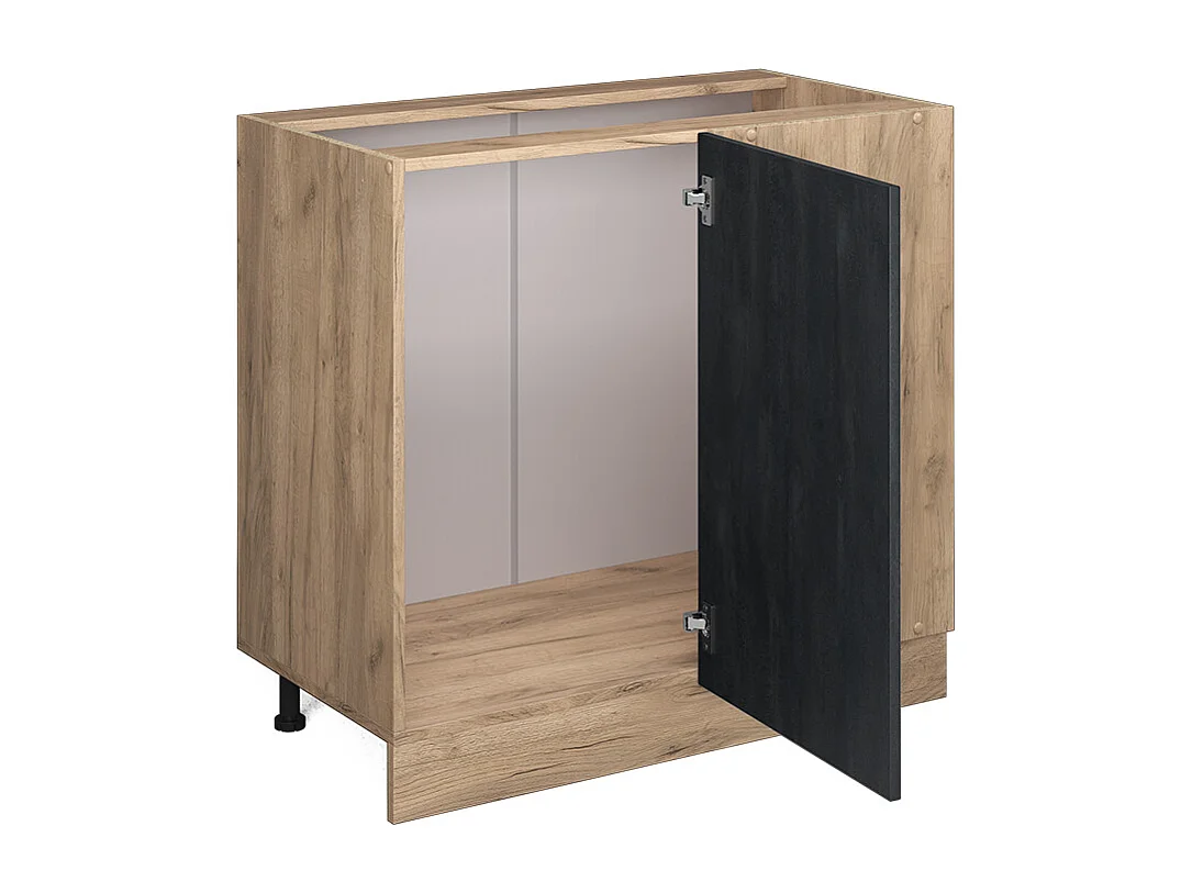 Meuble dangle béton noir 86x60x81.6 r-line