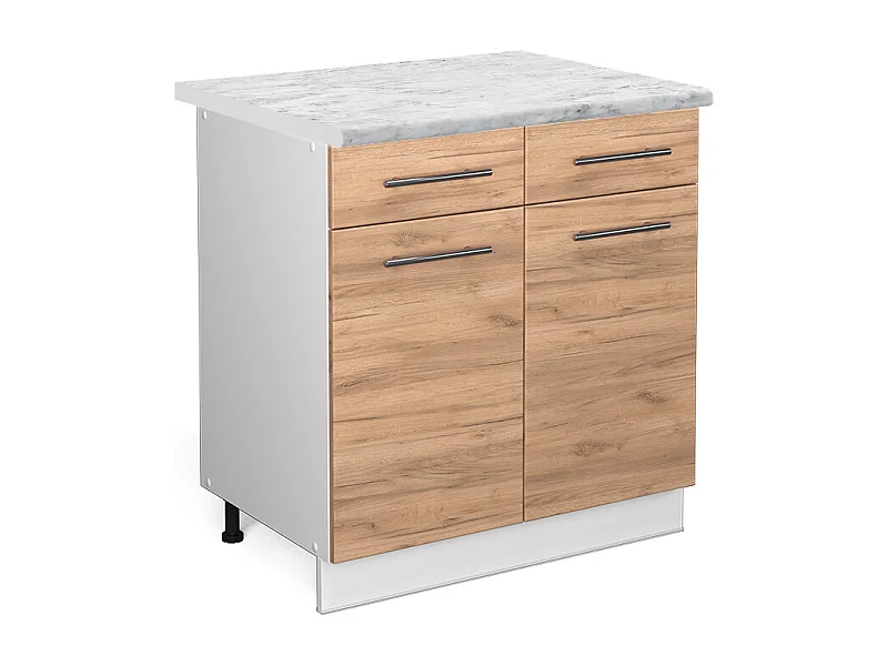 Küchenunterschrank goldkraft eiche 80x60x82 fame-line