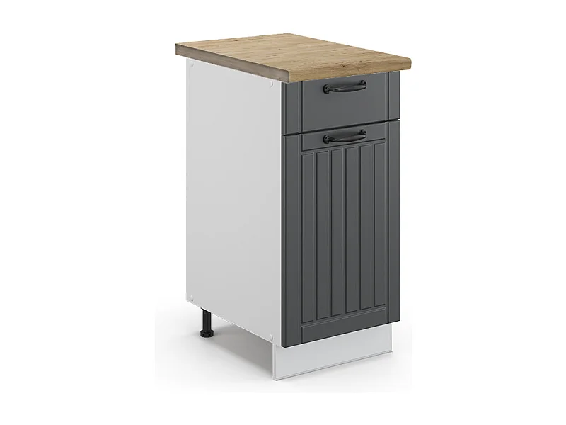 Mueble bajo de cocina antracita casa de campo 40x60x82 fame-line